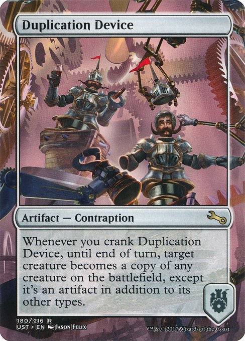 Duplication DeviceArtist: Jason FelixTCG Player LinkScryfall LinkEDHREC Link