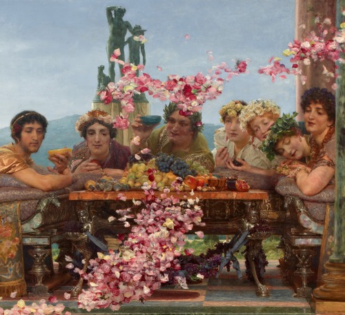 1ilium-candidum:   The Roses of Heliogabalus (1888)by Sir Lawrence Alma-Tadema (1836–1912)