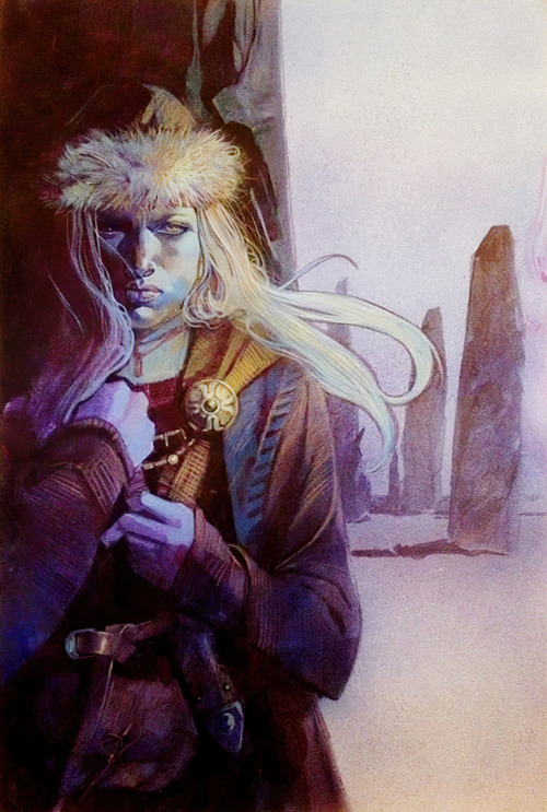 geekynerfherder: ‘Thor’s Daughter’ by Massimo Carnevale.Preliminary art for cover for ‘Northla