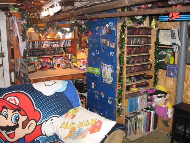 toploaderleo:  This is my game room. I have a pretty good sized collection for a