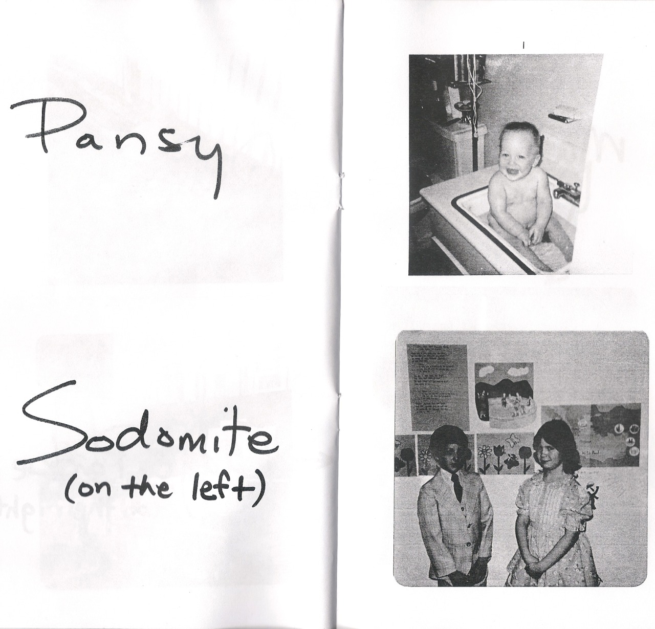 dgchristie:  Images from “FAG,” my first zine, 2013. I had an idea that, if you’re