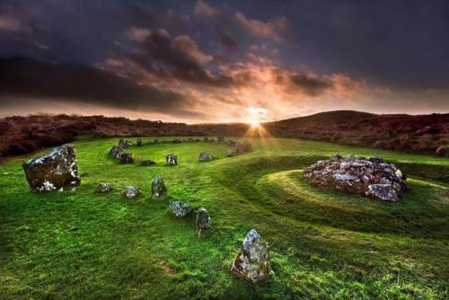 The Beaghmore Stone Circles, County Tyrone, Northern Ireland.