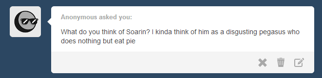 raritytalks:  Oh that joke wasn’t lady like at all..I apologize.((This blog is