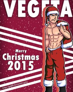 Un Vegeta para Navidad/A Veggie for X-Mas ^^ Fanart made by me ♥♥♥  #dragonball #vegeta #fanart