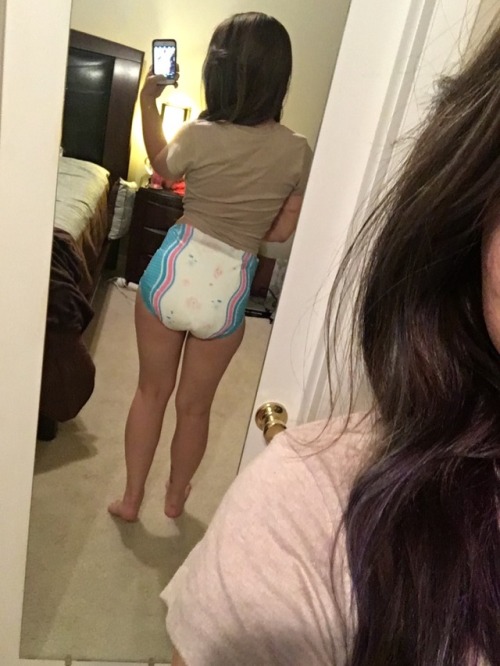 Porn photo My hair sorta matches these diapers. It’s
