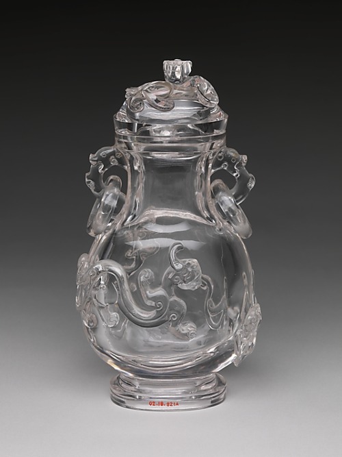 Vase with Dragons Period:Qing dynasty (1644–1911) Date:18th century Culture:China Medium:Rock 