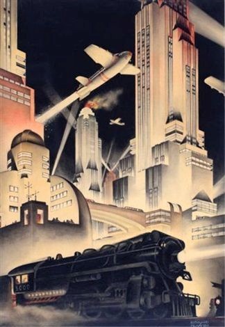Age of Diesel — Cityscape Illustration by Bernard McMahon