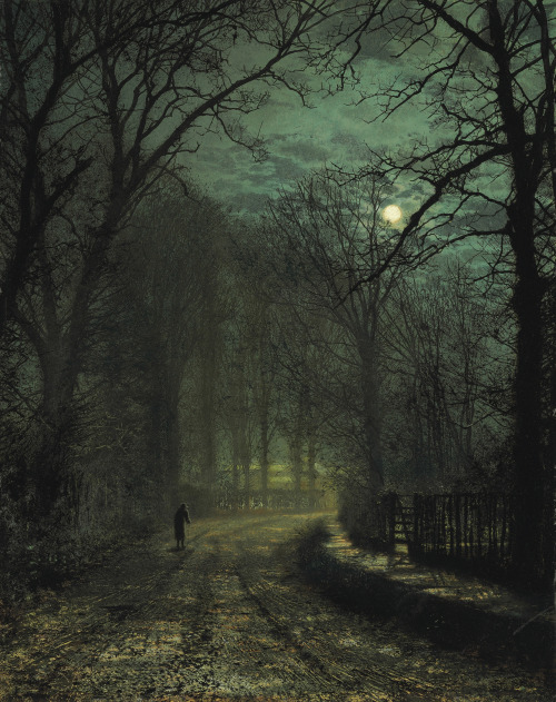 mydarkenedeyes:  John Atkinson Grimshaw (1836-1893) was a Victorian-era painter, notable for his moonlit scenes and landscapes.