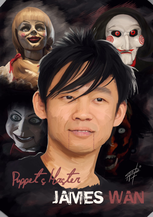 gakirules: James Wan tribute painting, cause he’s my favorite horror film maker.