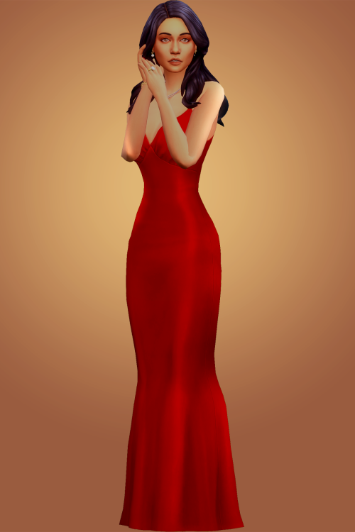 Bella GothCC: Hair / Dress / Earrings / Necklace / Nails / BraceletCredits: @glitterberrysims @chris