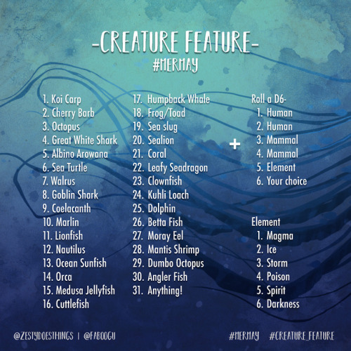 #MerMay starts on Wednesday and here&rsquo;s something to help get your ideas flowing- The #Crea