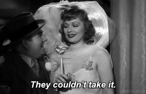 barbara-stanwyck: Lucille Ball and Edward Brophy in Dance, Girl, Dance (1940)