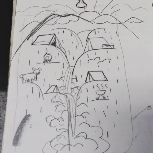 I Think I Am Going To Make This During Winter Break. #sketch #landscape #illustration #camping Https://www.instagram.com/p/Bq8XkaUDMfj/?utm_source=ig_tumblr_share&igshid=c33qrxfew3f7