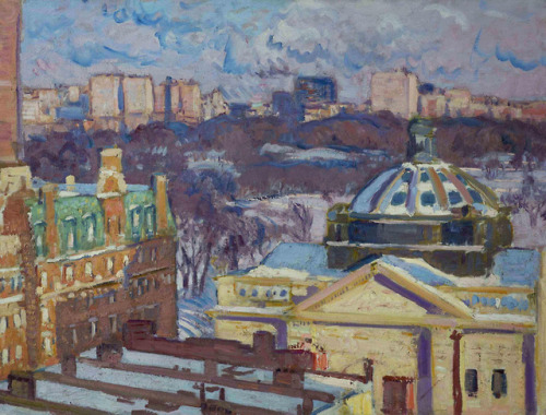 View from the Studio , 27 W. 67th Street   -   Gifford Beal , c. 1930.American, 1879–1956Oil on canv
