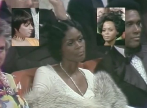 femmequeens:Cicely Tyson and Diana Ross @ The 45th Annual Academy Awards (1973)