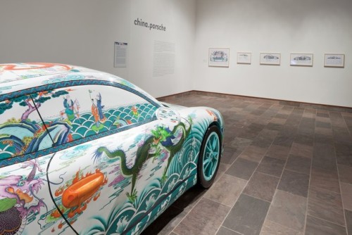 Made from fibreglass, &ldquo;china.porsche&rdquo; by Ma Jun (b. 1974) is part of his &l