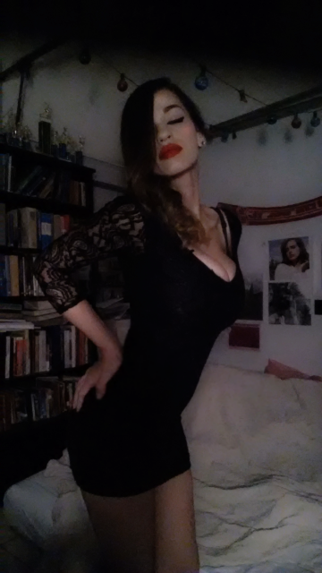 dontknoww-dontcare:  My friends canceled plans on me after I spent an hour getting ready- plus I wanted to wear out my new dress >:c I’ll share it with you guys instead 😌  oh my lord ! you look insanely hot in that dress ! 