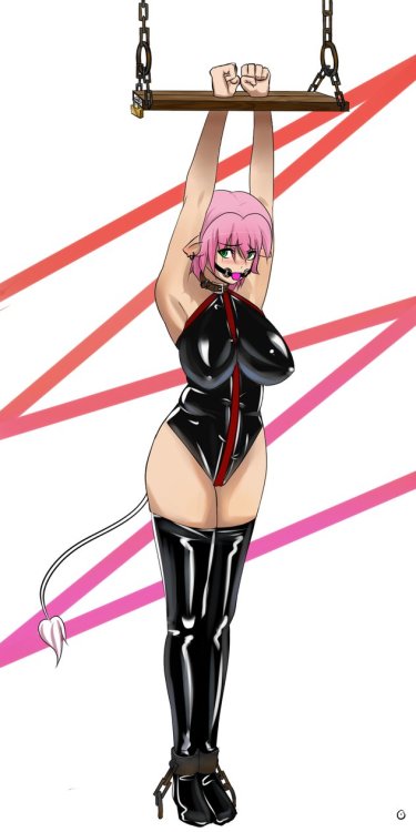 silent-tight-and-still:  Effie in bondage [colored] by TheSoundInside  