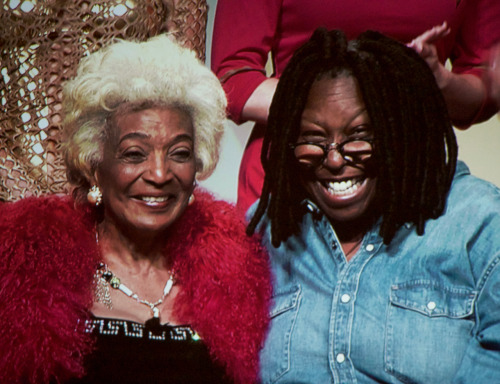 trekkiefeminist:Nichelle and Whoopi yesterday at Star Trek Las Vegas - part of a beautiful tribute t