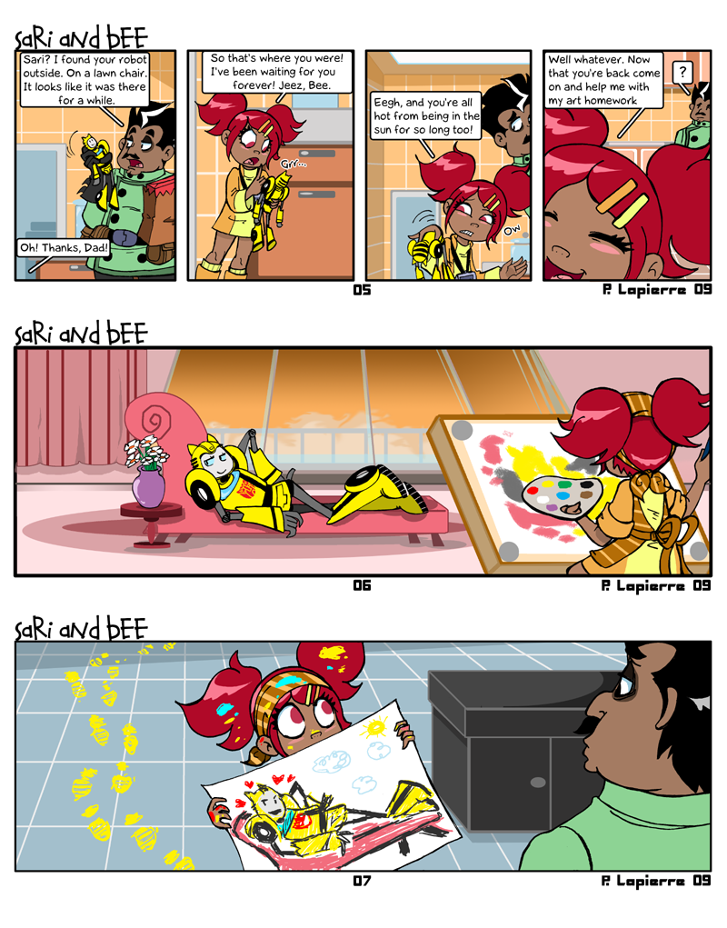 humanprotoform:  Sari and Bee by GreenWiggly  If you don’t find this adorable,