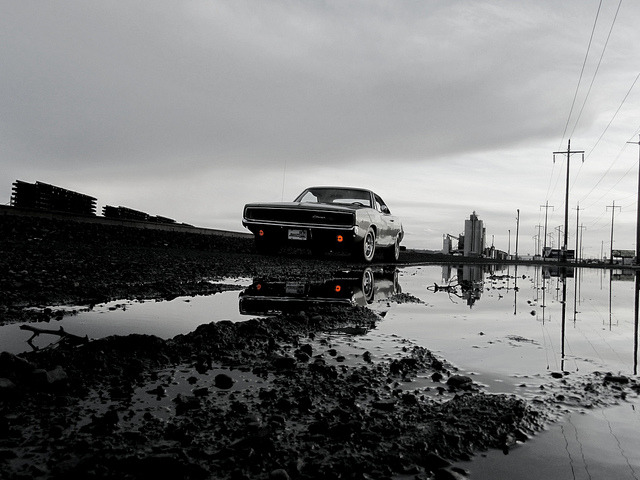 themusclecar:  1968 Dodge Charger R/T | Scott Crawford - Industrial Reflection (Black