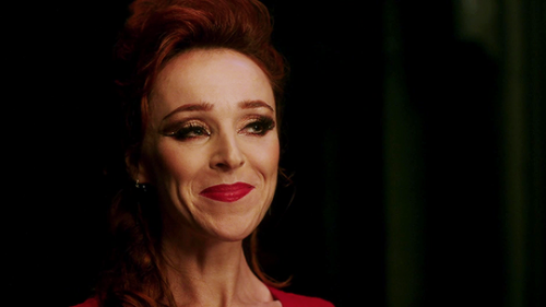 Her makeup, hair and all looks flawless!! Queen Rowena!Supernatural 15.08 Our Father, Who Aren&rsquo