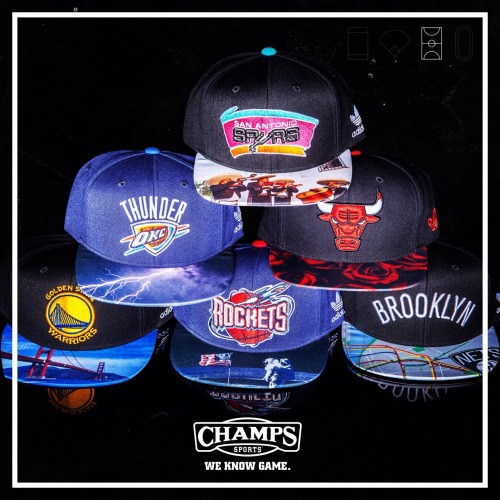 Champs Sports • adidas Snapbacks rep your city to the fullest.