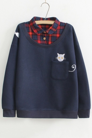 bluetyphooninternet: Cute  Two- Piece Sweatshirts Giraffe || Fish  Cat ||  Cat
