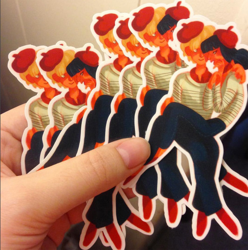Here’s a terrible Instagram-screenshot quality pic of the bundle stickers!!View the illustration by 