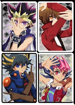 yugiohchildhood:  akasumi:  Protagonists and Rivals~  That face