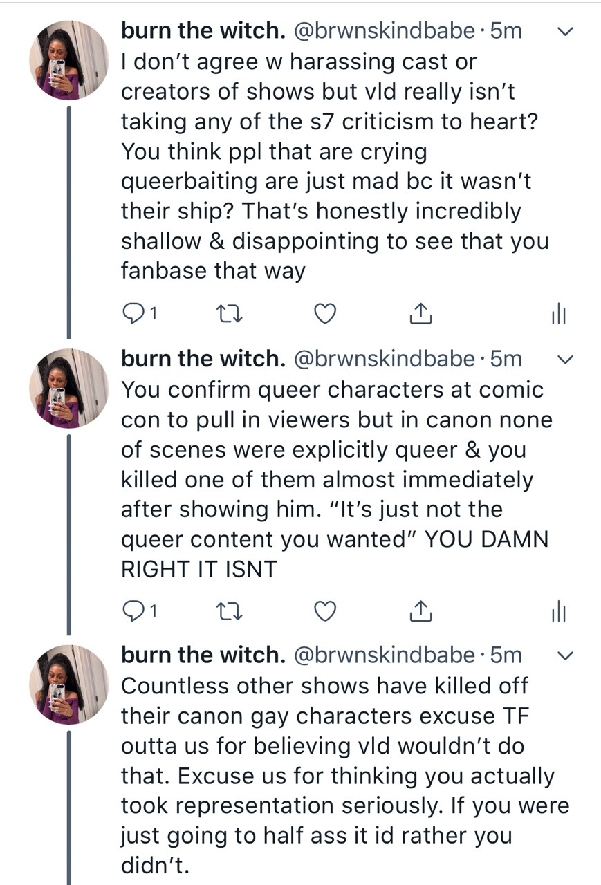 ablvckgoddess:I usually don’t rant about vld but Bex’s comments and Joaquim co-signing