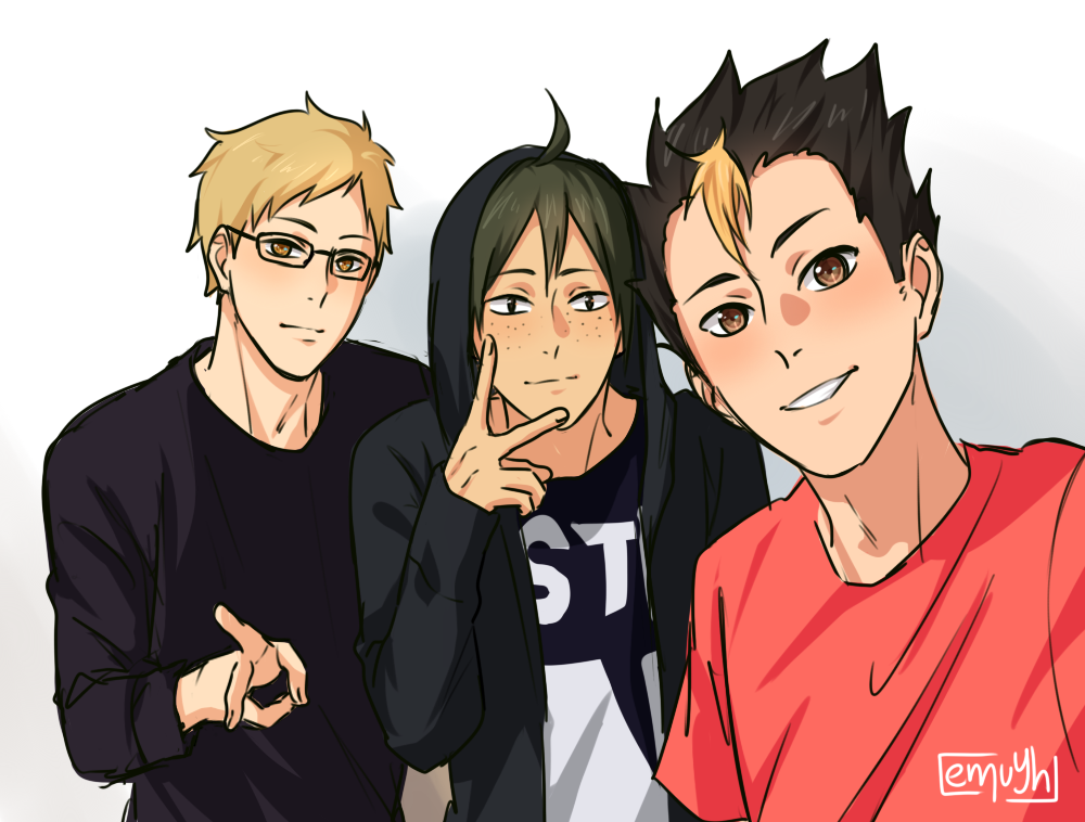 emuyh-art:  stage play redraws. donâ€™t repost! 1st (x), 2nd (x) more haikyuu