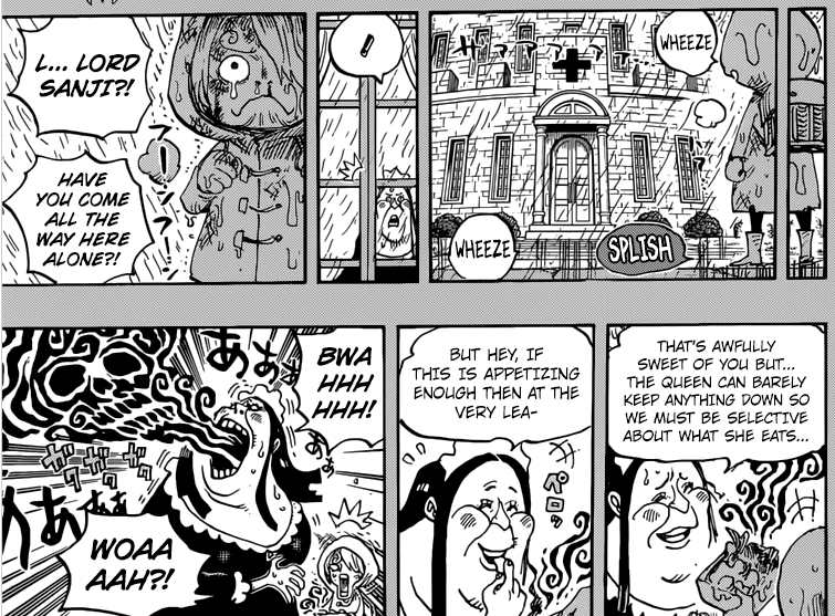 One Piece Chapter 841 – The Germa Kingdom scaling the Red Line