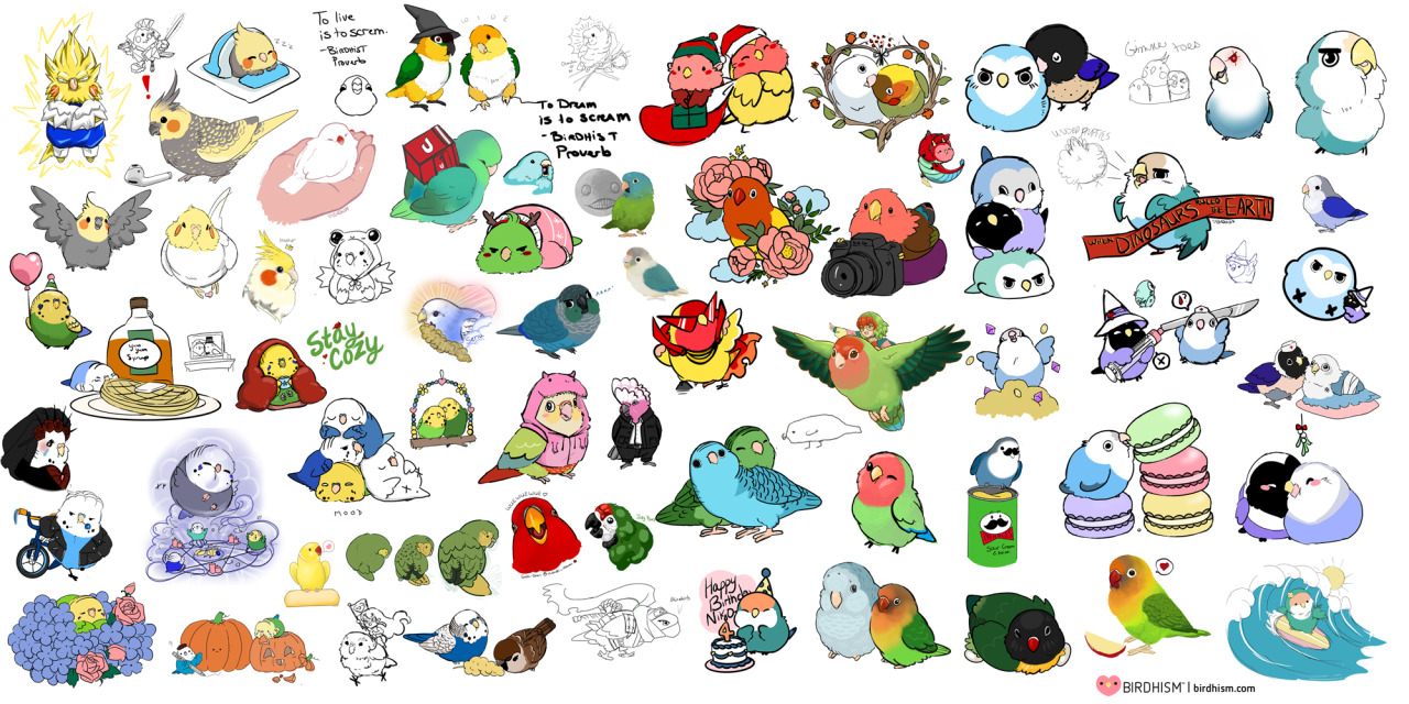 Magical Bird Cody Stickers – birdhism