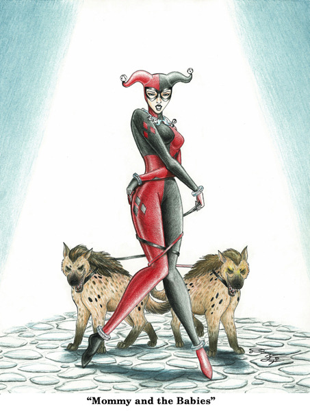 its-a-harlequinade:  Mommy and The Babies - denaefrazierstudios