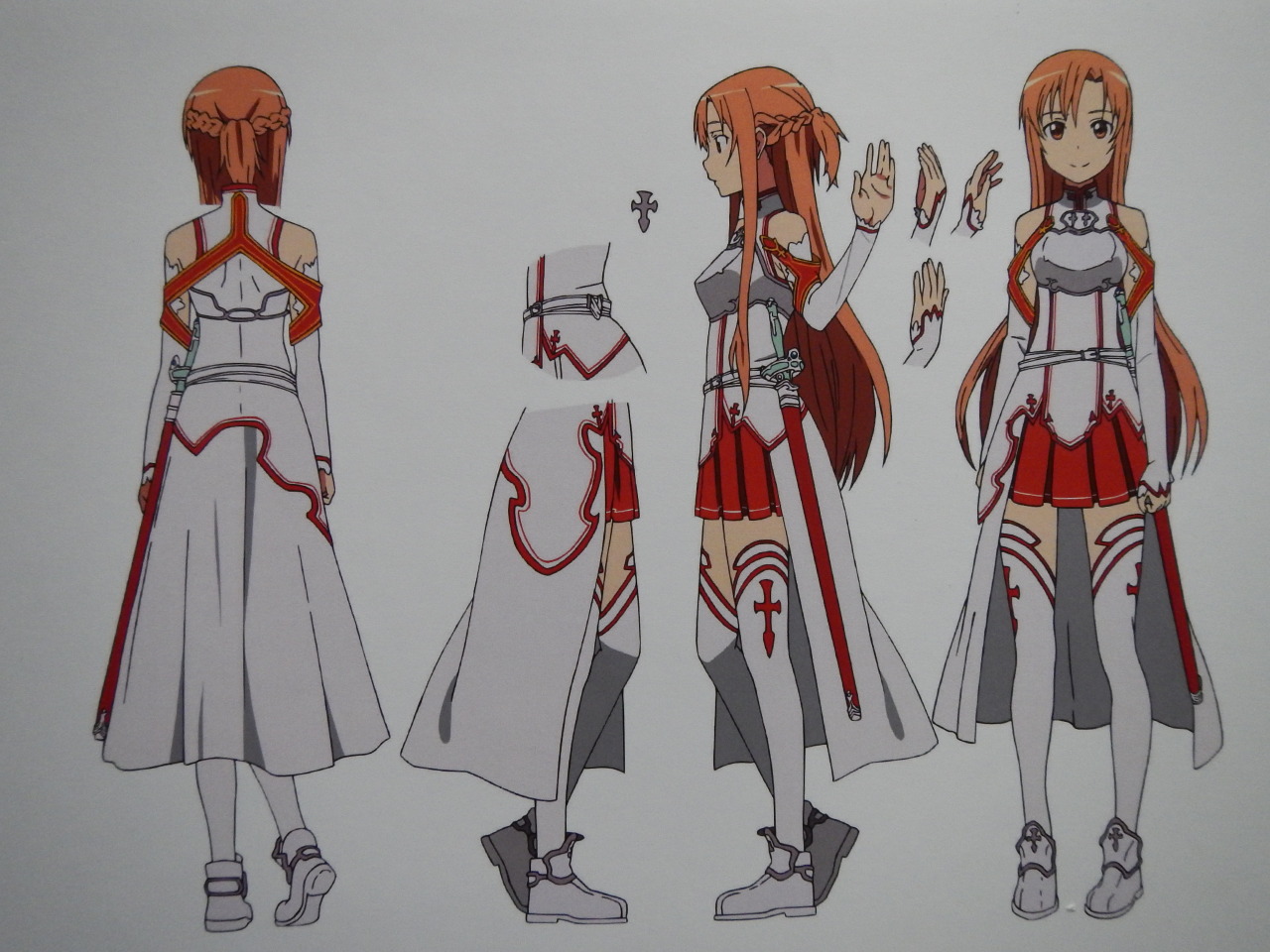 yoshi-x2:  Sword Art Online Kirito and Asuna character and sword designs (Aincrad
