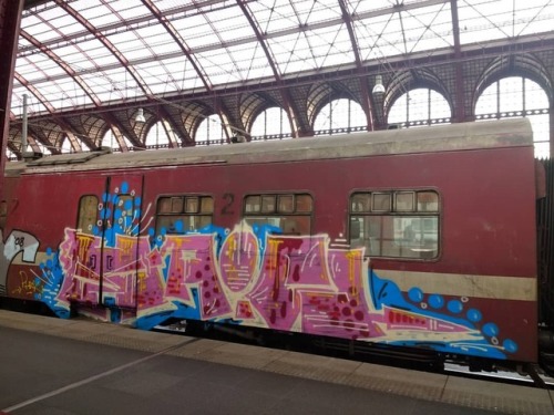 #paintedtrains #traingraffiti #trainbombing #trainart #benching #belgiumgraffiti #belgianblogger