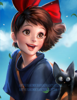 sakimichan:  kiki ! I watched the movie yesterday was inspired to draw her ! 🌟PSD 🌟High res 🌟Video process available ► http://www.patreon.com/creation?hid=1331146&amp;rf=371321 ◄ Help support me on patreon have get access to resources of