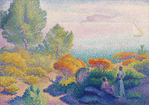 the-barnes-art-collection: Two Women by the Shore, Mediterranean by Henri Edmond Cross, The Barnes F
