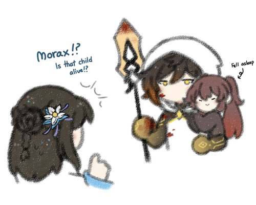 (tiny tao + morax au)more of this au ^^  