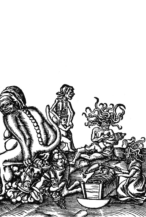 Lucas Cranach, Birth and Origin of the Pope, 1545