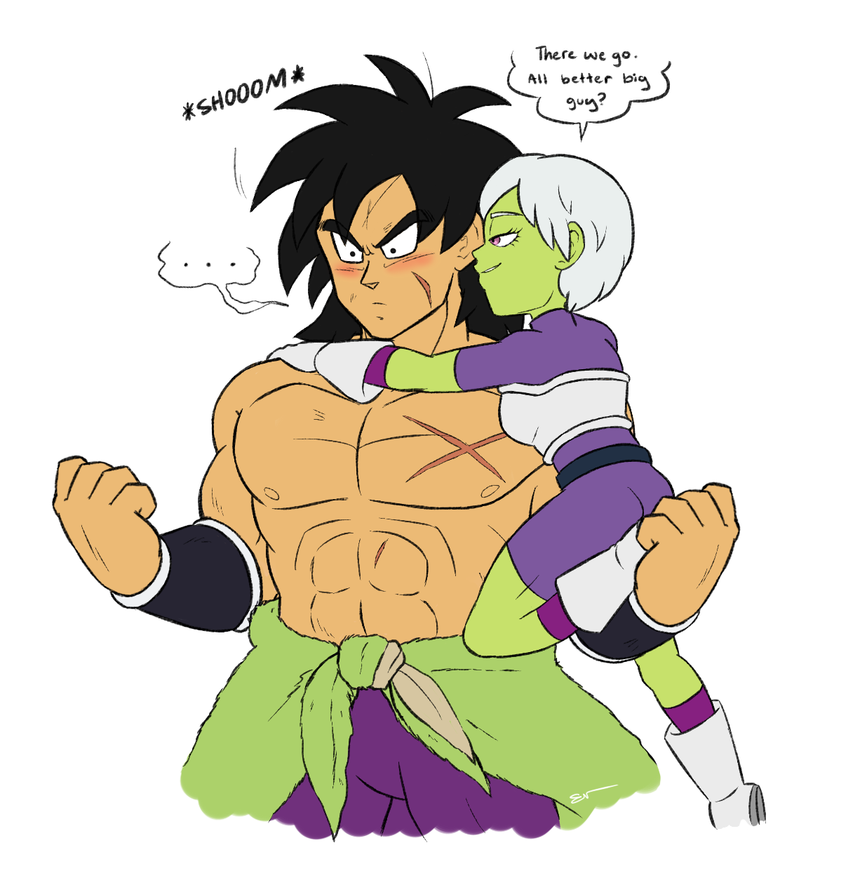 doodles4days:  My first thought when Goku said he wanted to spar with Broly later