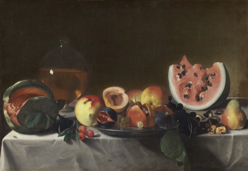 Still Life with Fruit and CarafePensionante del Saraceni (probably French; fl. 1610–20)ca. 1610–20Oi