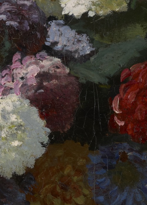 “Still Life with Flowers and Fruit” (detail), 1869, Claude Monet.