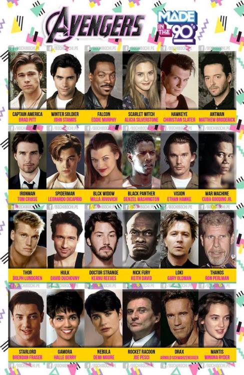 tpolisher: laughingsquid: Imagining What Actors Might Have Been Cast in The Avengers Movies If They 