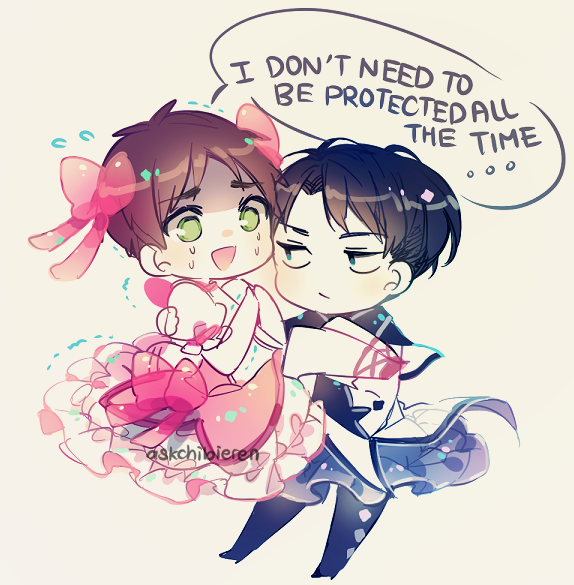 askchibieren:  Attack on mahou shoujo Eren Magica Yeah the last one was completely