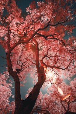 optically-aroused:    Red Sakura by anwarsalim  
