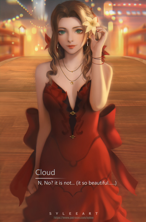animepopheart:★ 【sylee】 「FINAL FANTASY 7 Aerith」 ☆✔ republished w/permission⊳ ⊳ follow me on twitter