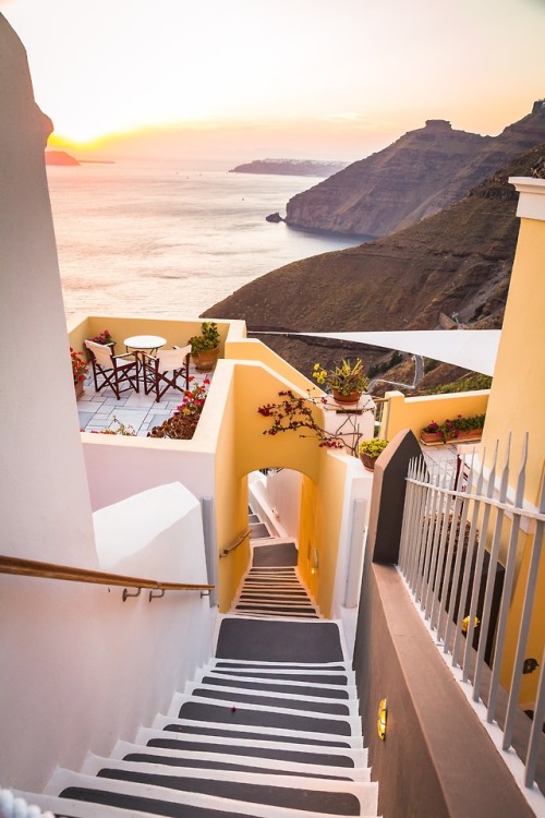 wanderlusteurope:Fira, Thera, Greece