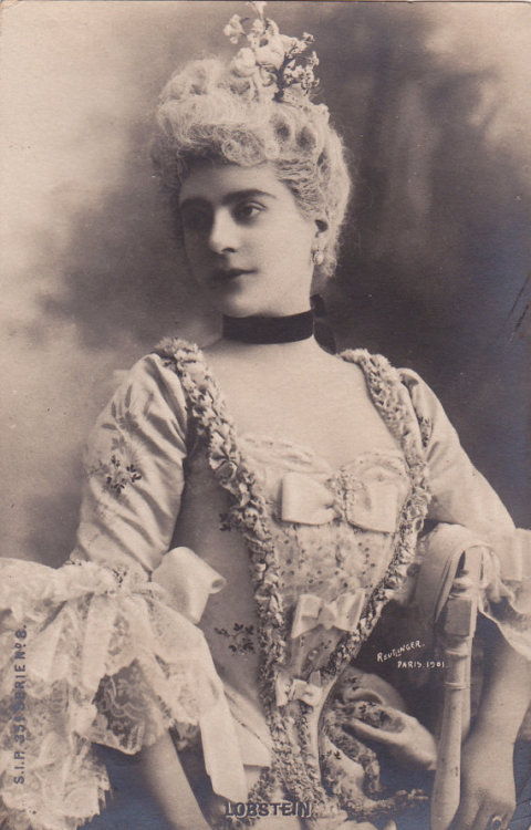 Lovely Ballet &amp; Opera Actress Lobstein by Reutlinger…1901